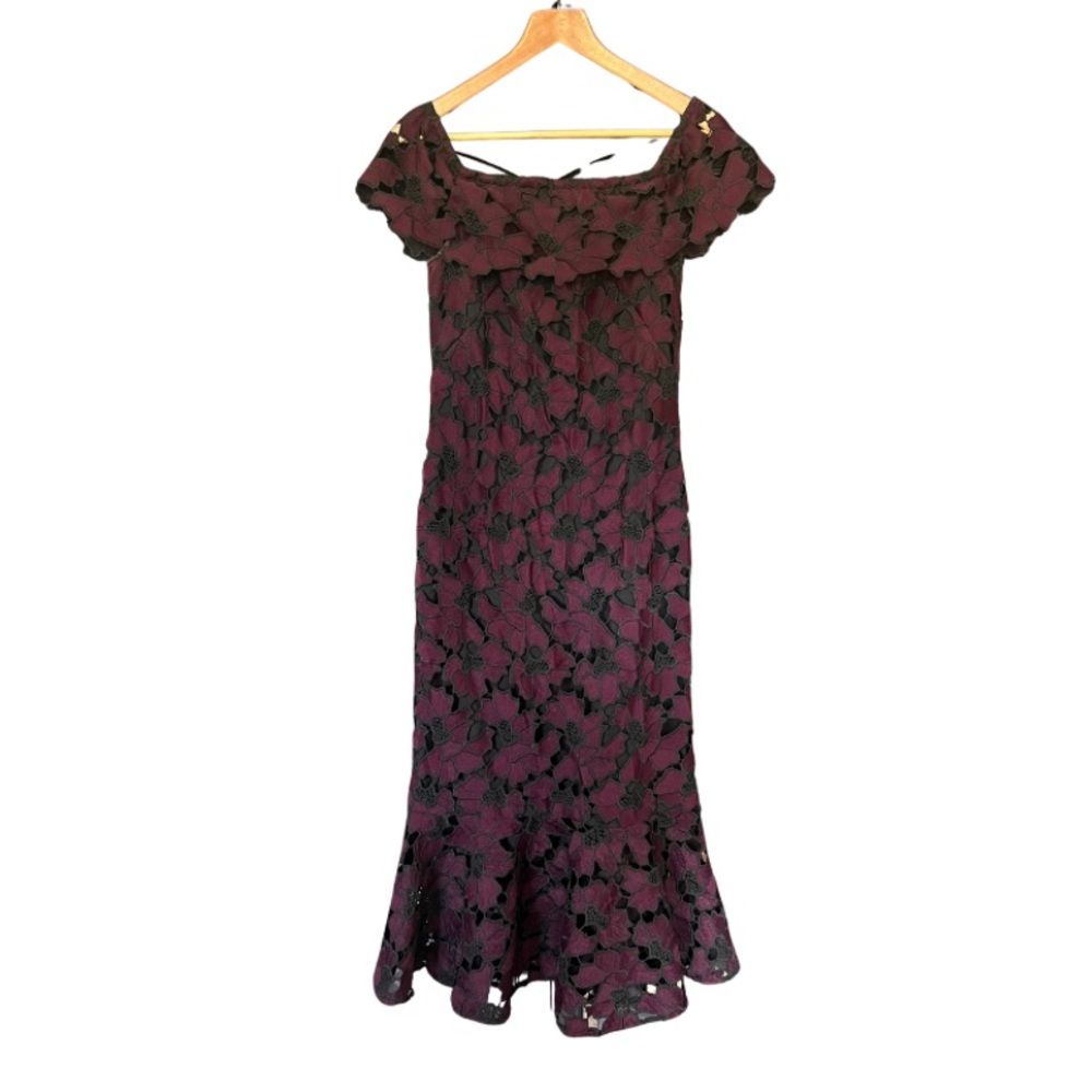 Shoshanna Purple Floral Dress